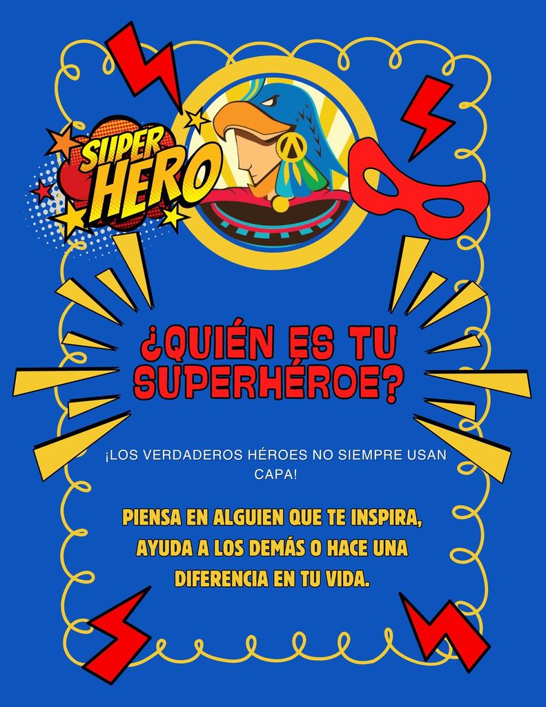 superhero flyer