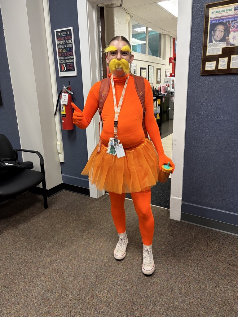 teacher dressed as the lorax