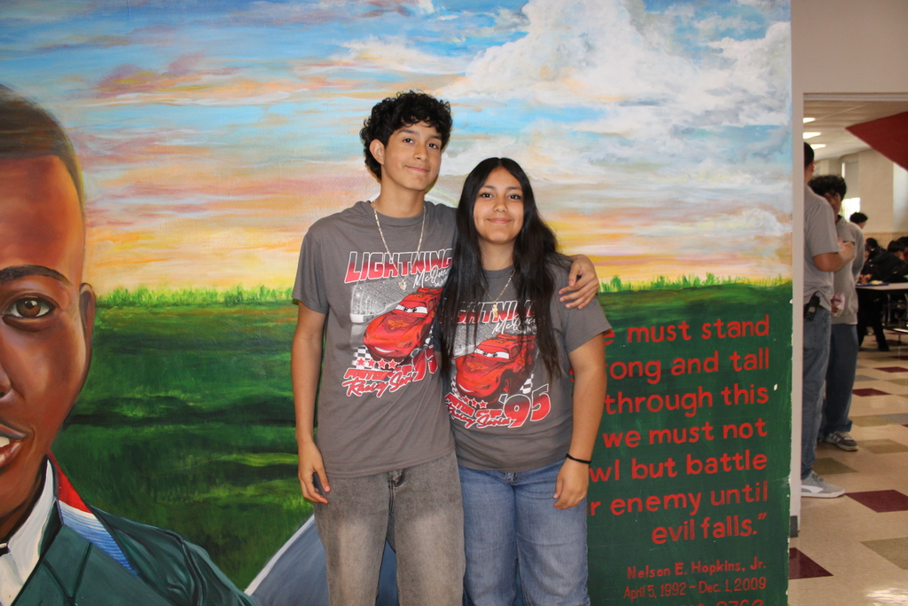 Students dress as twins