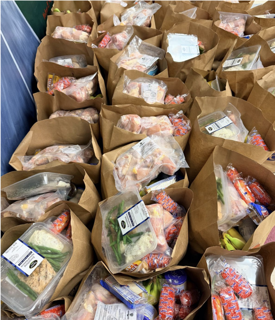Pantry bags with products