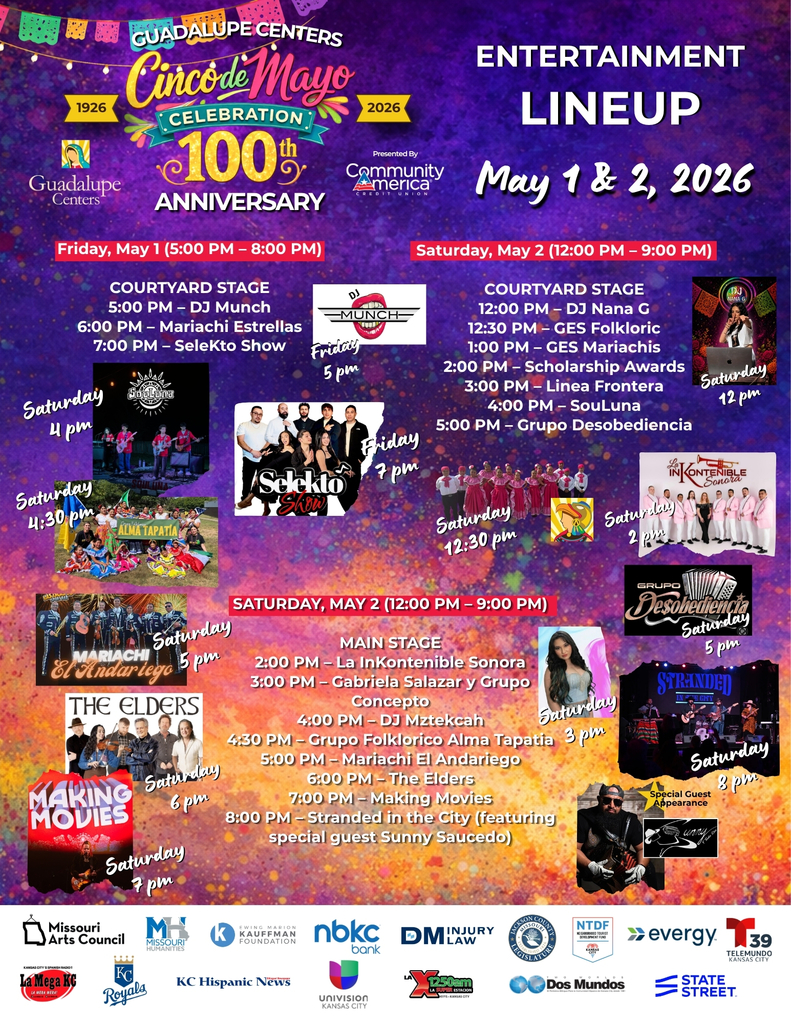 flyer with information about the Cinco de Mayo Celebration