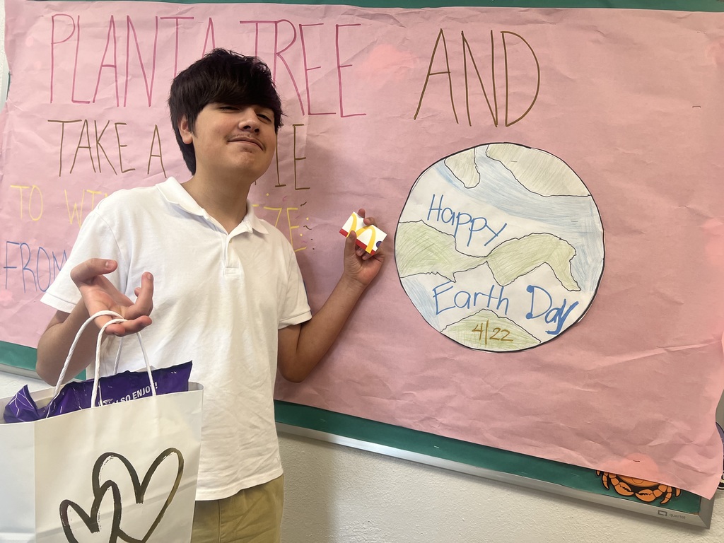 Axell is the winner for the Plant a Tree Challenge