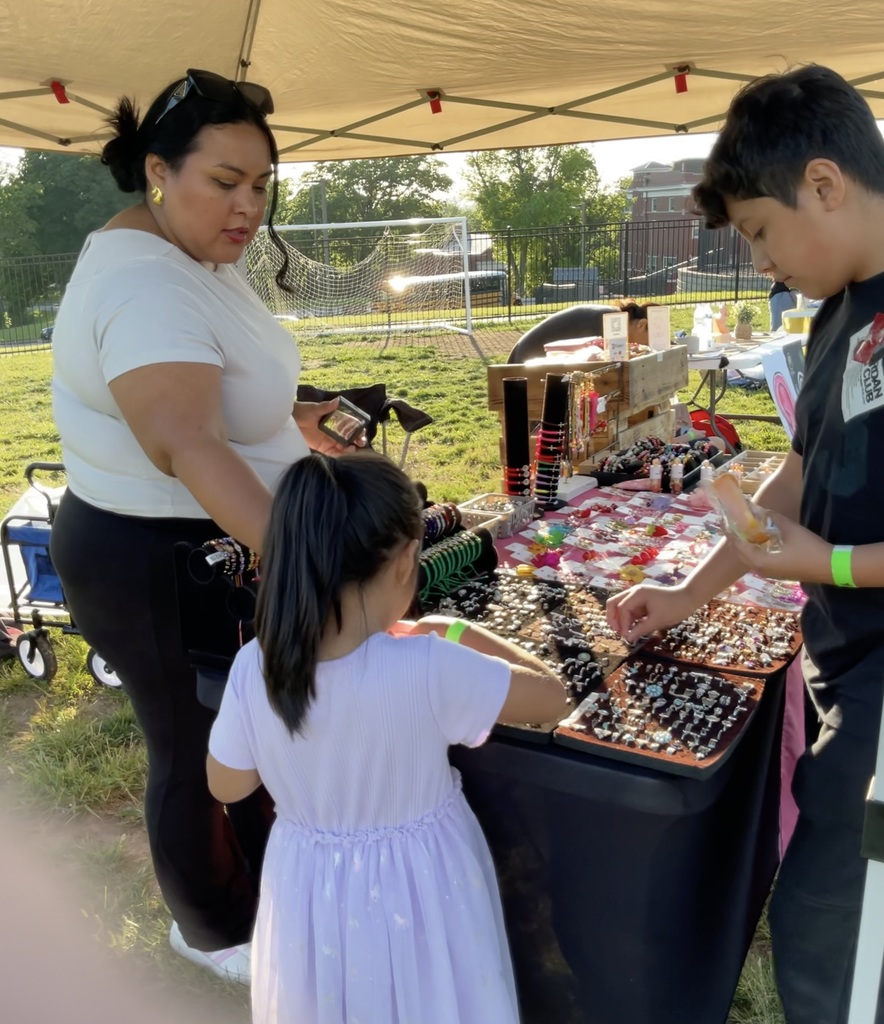 A woman selling jewlwery
