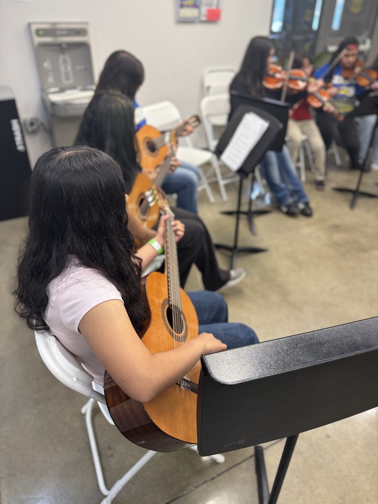 band students playing this morning