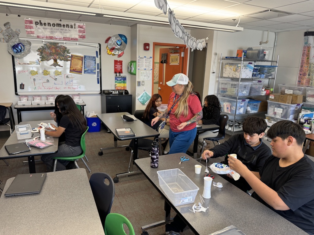 Students in Wilkins science class