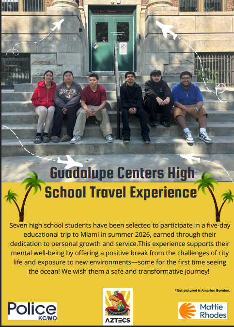 flyer with students and information about a miami trip