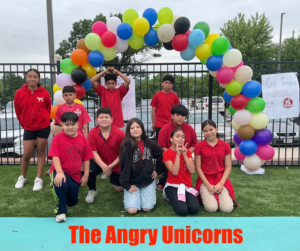 A group of students called the angry unicorns posing for a picture