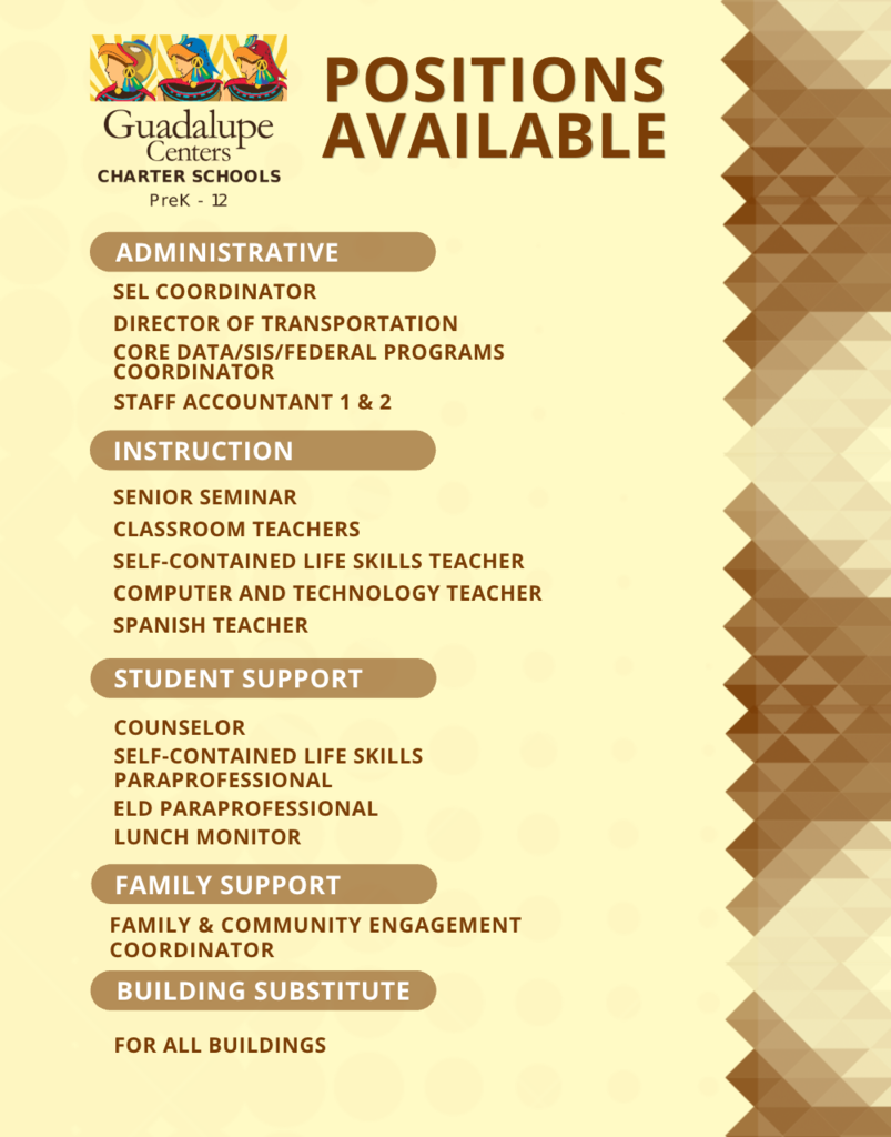 positions available