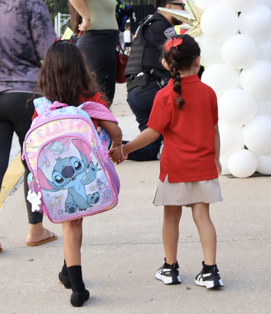 2 students on the way to class