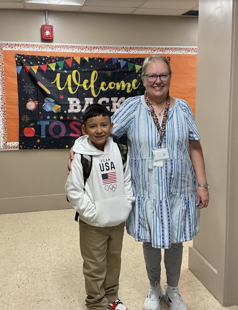 student & teacher
