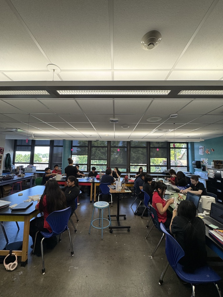 the whole class is very attentive in creating their 3D characters and objects