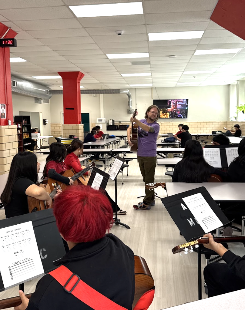music class at the highschool