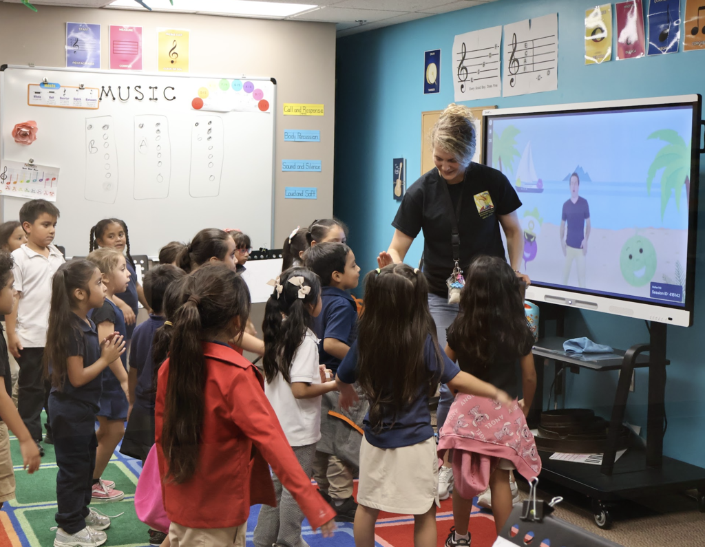 choir class at the elemntary