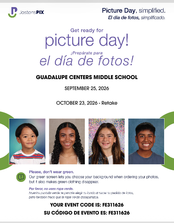 picture day flyer in both english and spanish