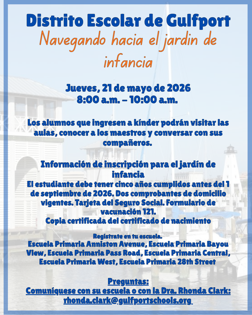 Kindergarten Preview Day May 21 8am-10am