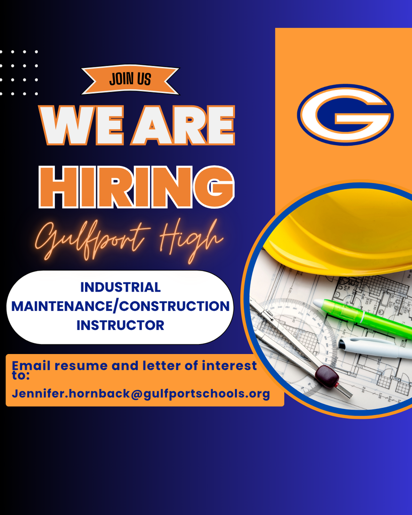 GHS Hiring flyer: Industrial Maintenance/Construction Instructor 