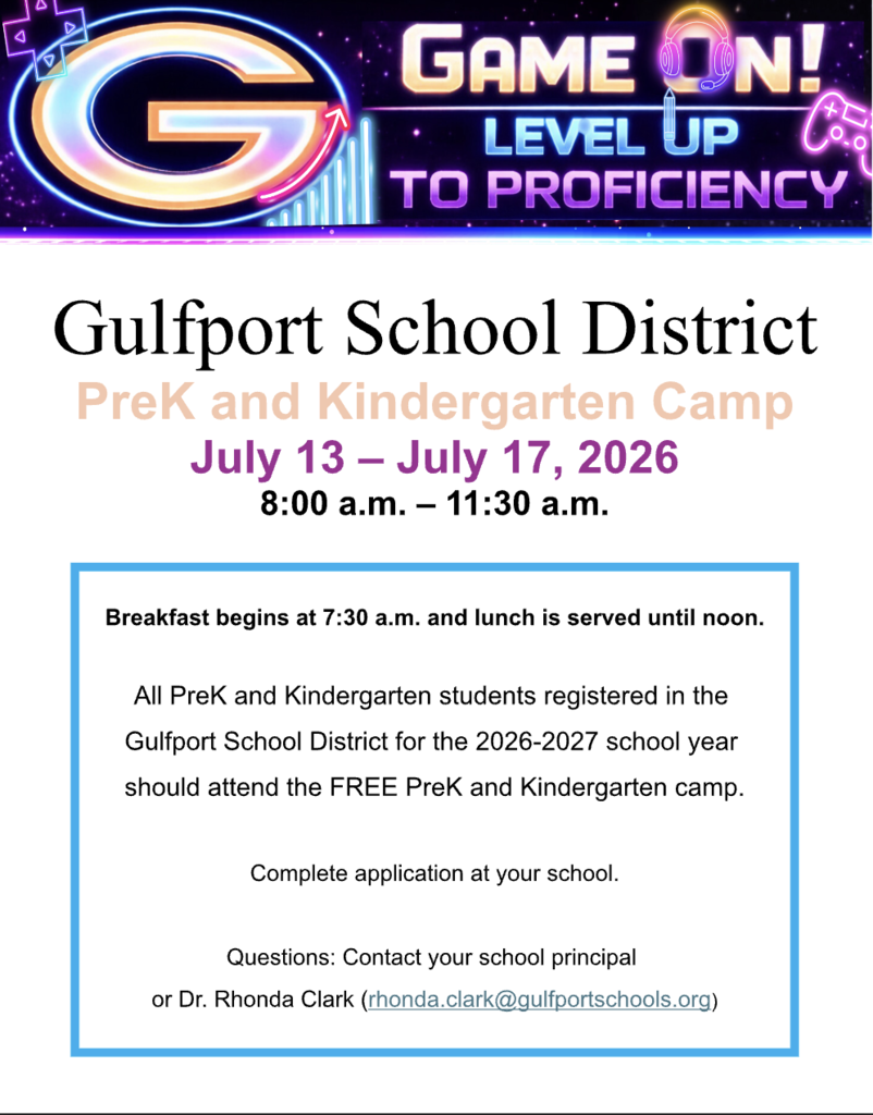 PreK & Kindergarten Camp July 13-17