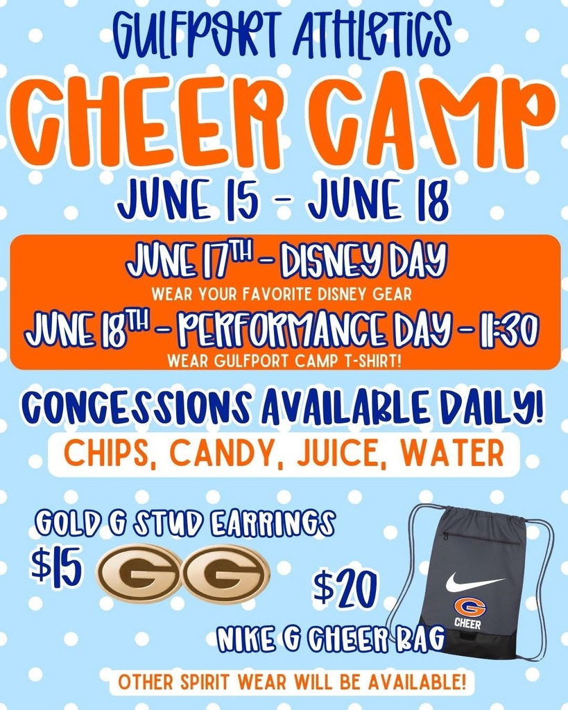 GHS Cheer Camp Next Week