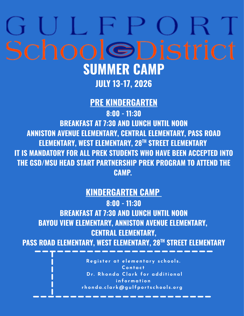 GSD Pre-K and Kindergarten Camp 2026