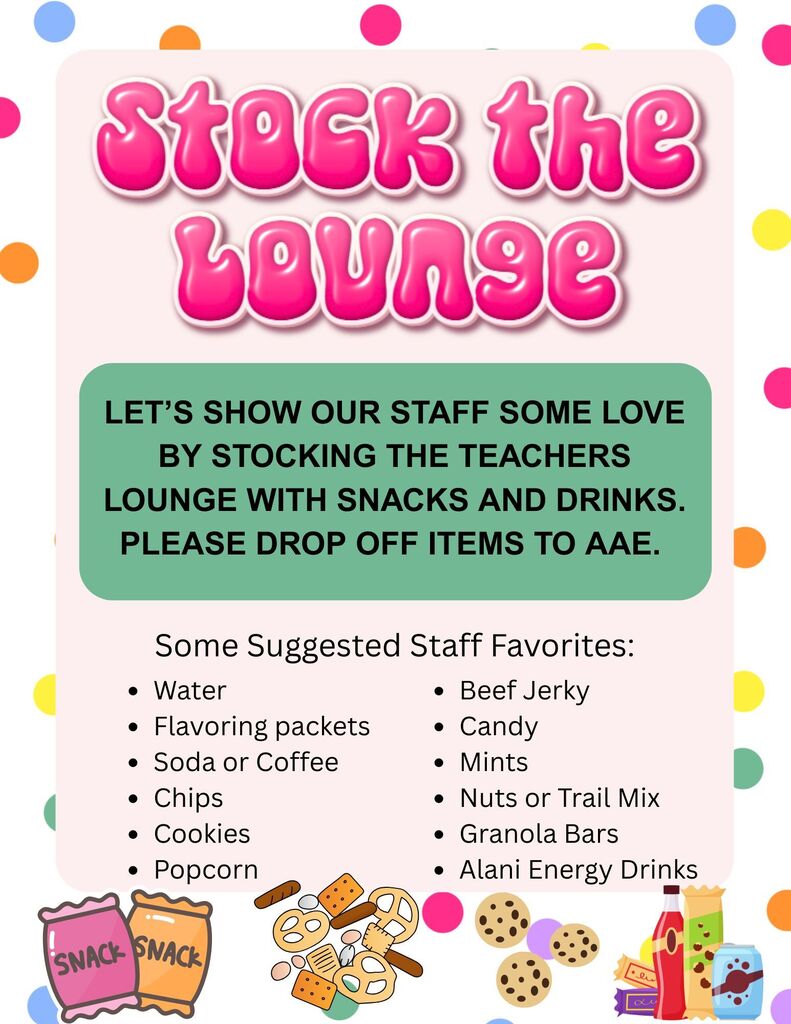 Stock the lounge