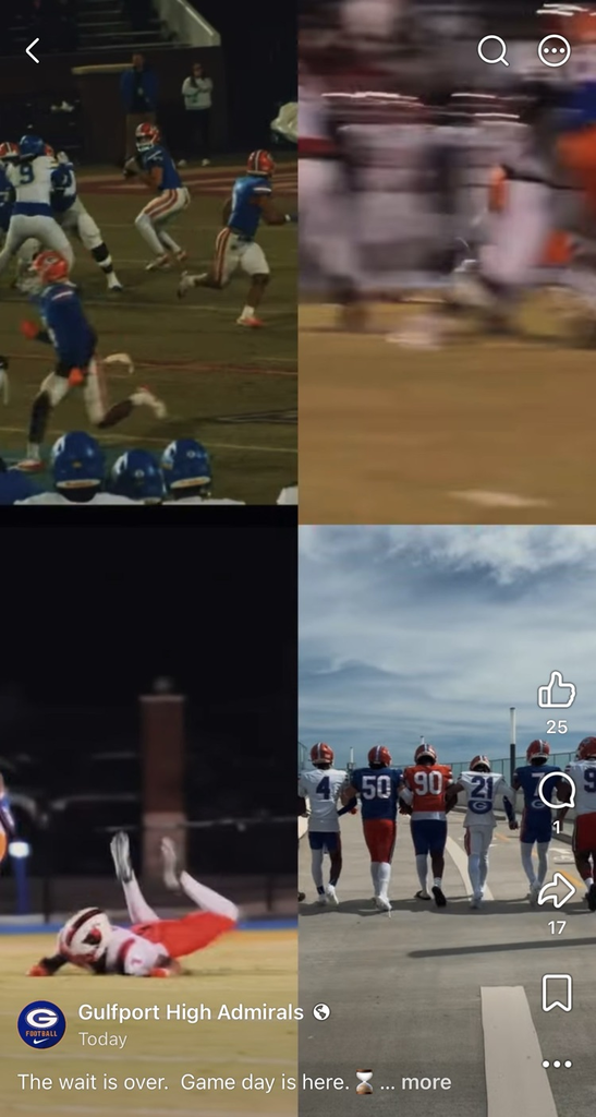 GHS Football Gameday Post