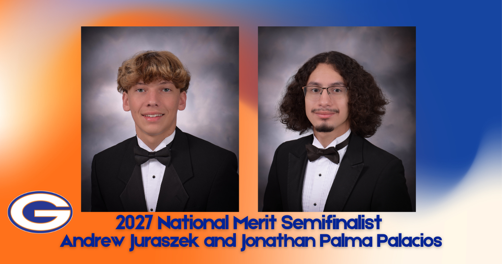 Gulfport High School Seniors, Andrew Juraszek and Jonathan Palma Palacios have been named national merit semifinalist 2027.