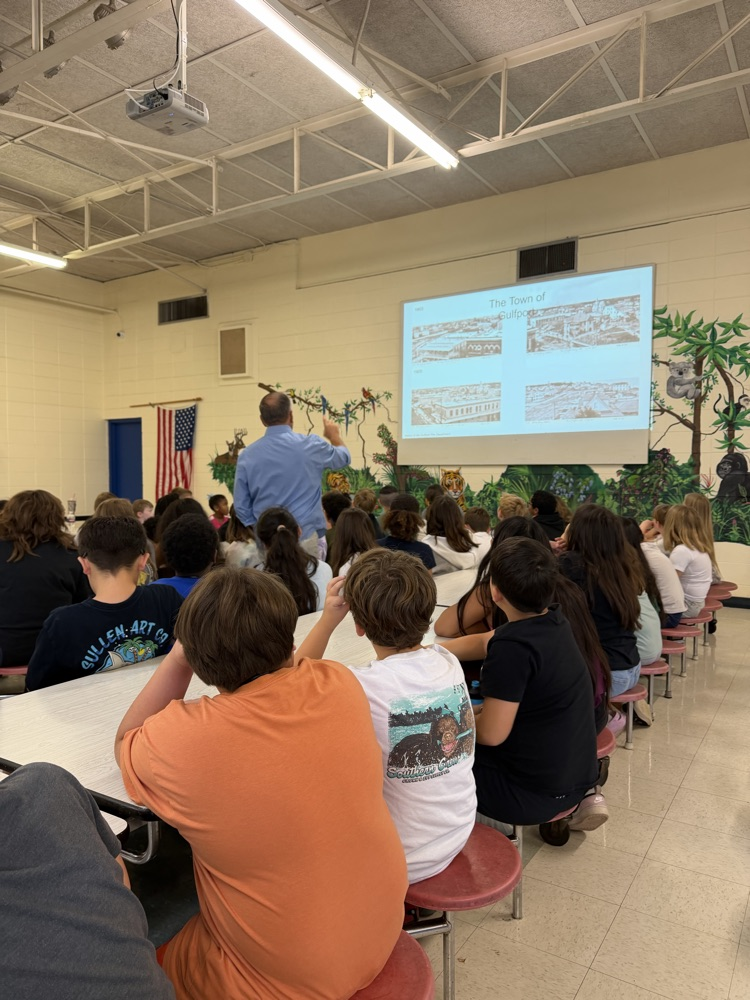 students watching presentation
