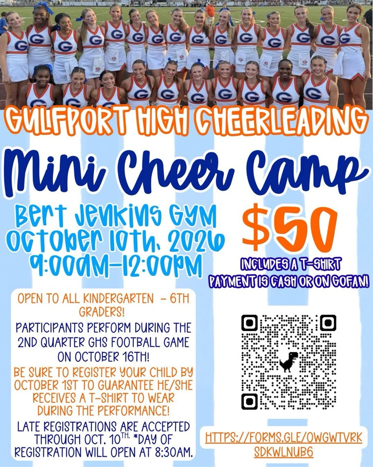 mini cheer camp sign up