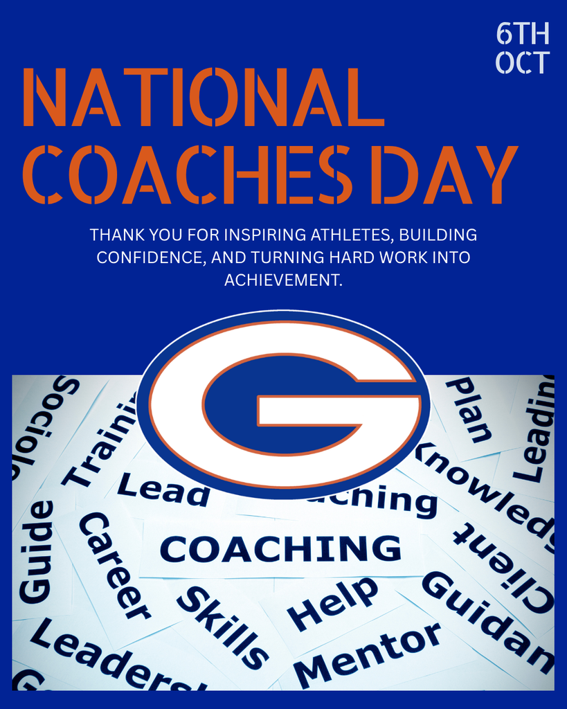 National Coaches Day!  Thank you for inspiring athletes, building confidence, and turning hard work into achievement with Gulfport logo.