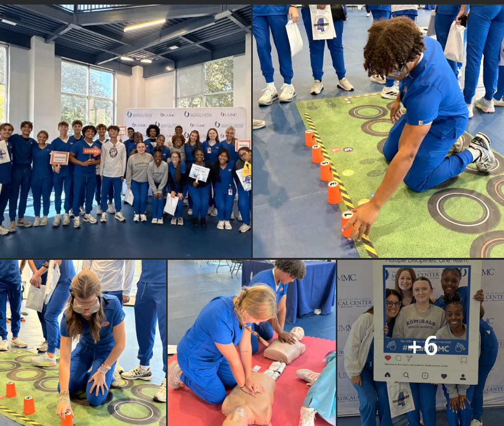 Senior Sports medicine students attended Discovery Day at the University of Mississippi Medical Center. 