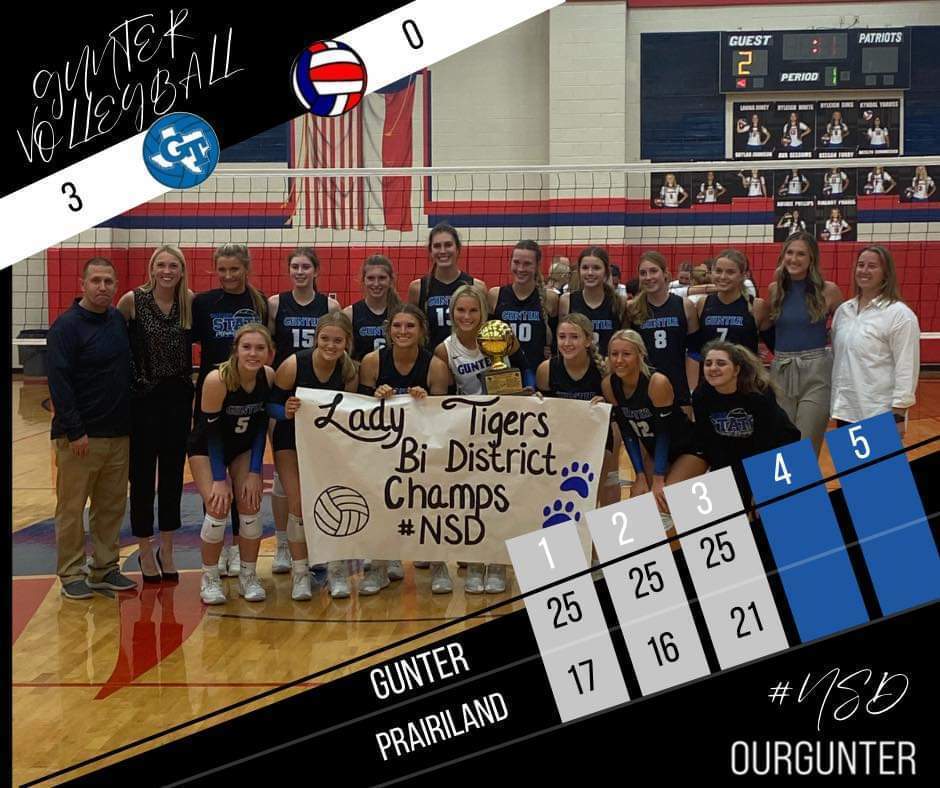 BiDistrict Volleyball Champs! Gunter ISD