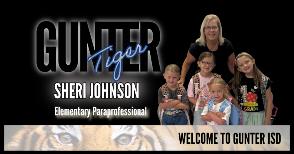 Image of a Welcome to Gunter ISD.