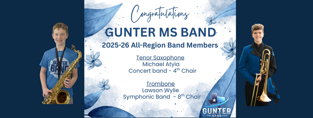 Students holding instraments.