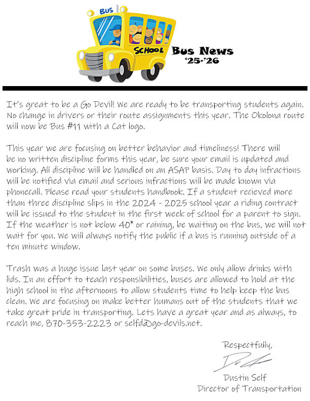 Bus notice