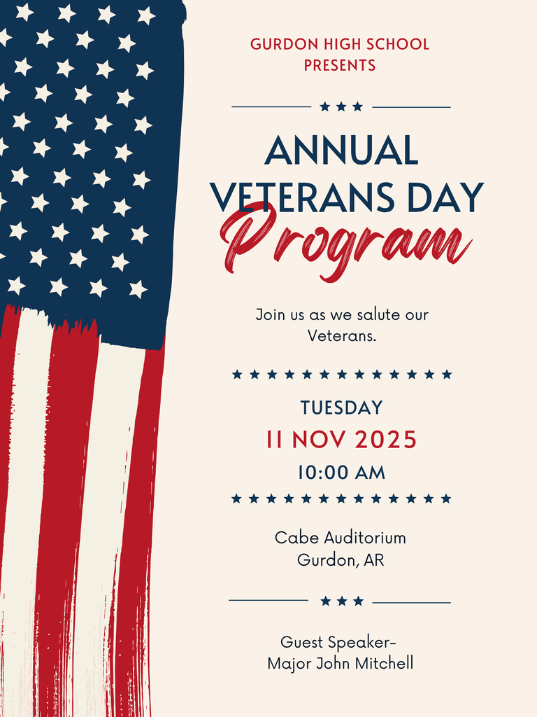 Gurdon High School Veterans Day