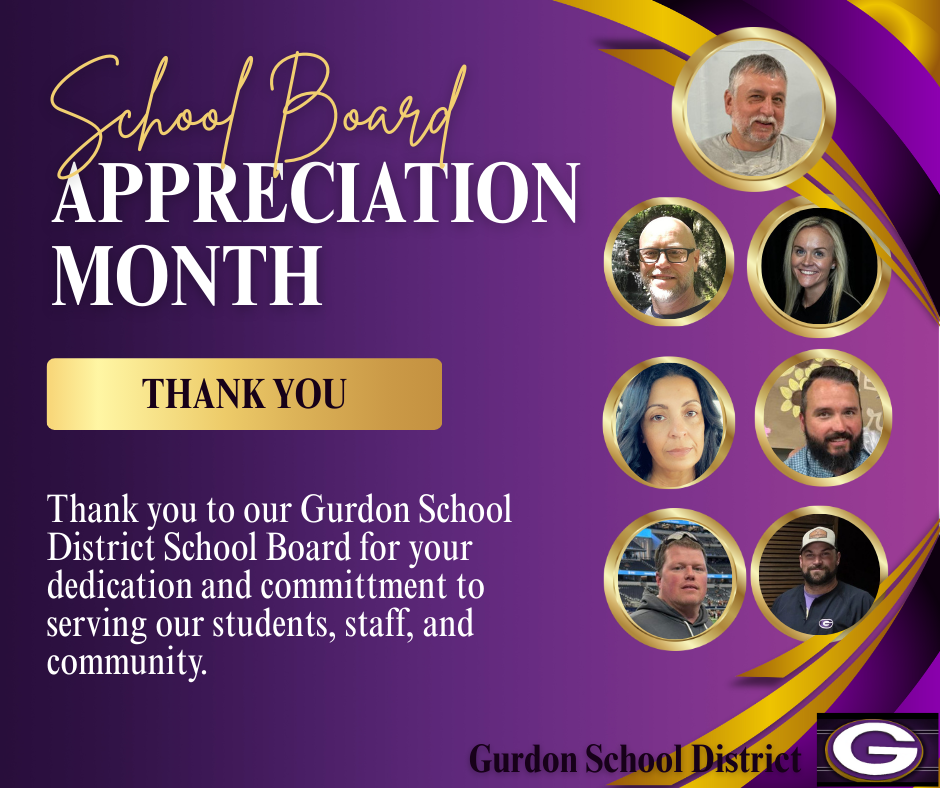 2026 Gurdon School District School Board Recognition Month