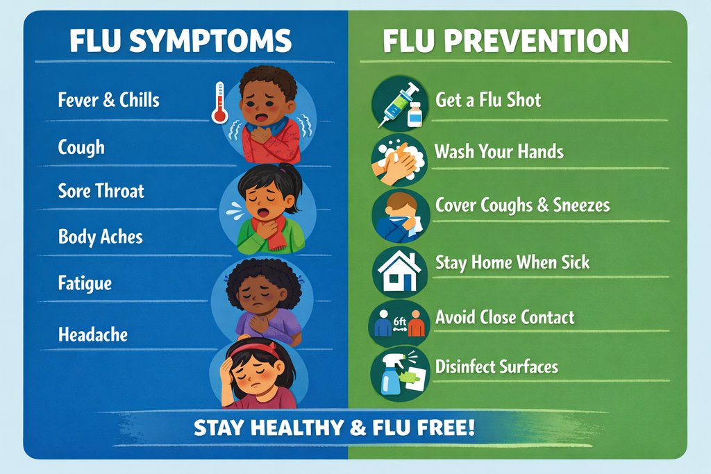 Flu symptoms & prevention