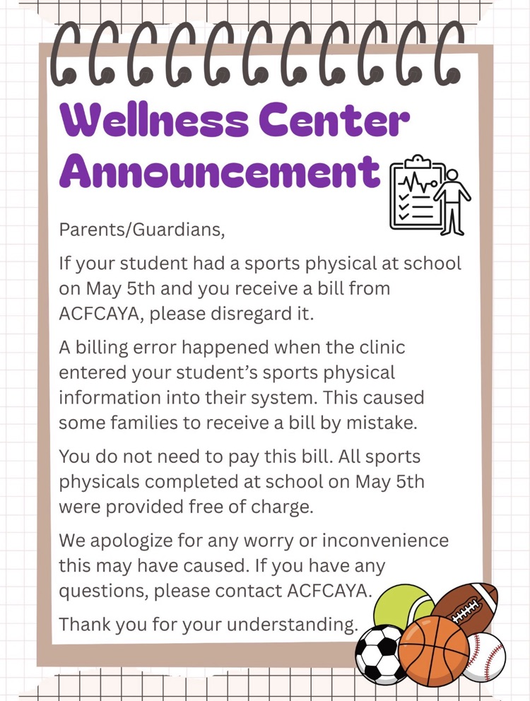 Wellness Center Announcement 