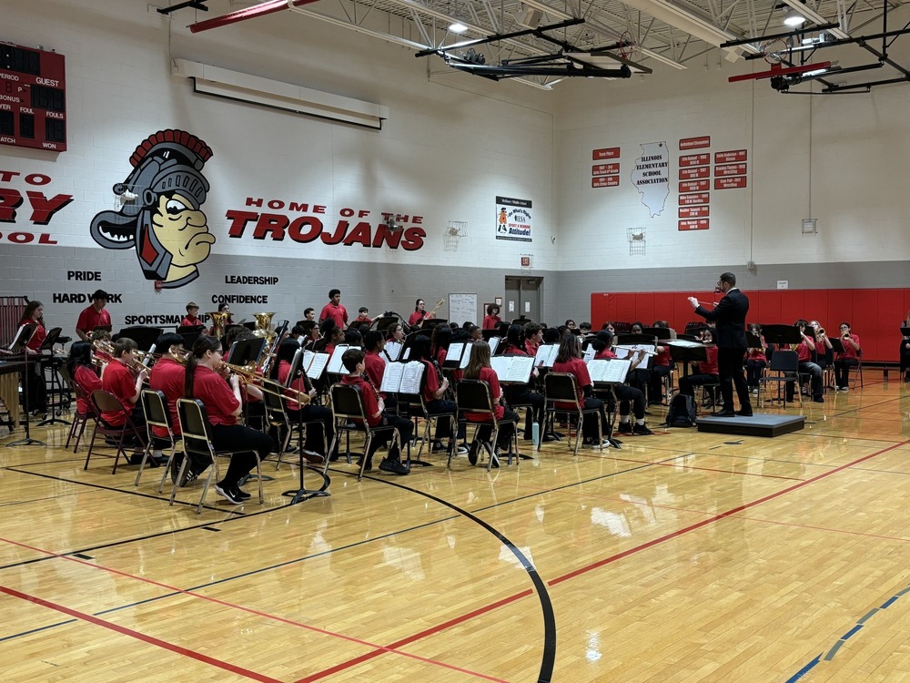 band performing in gym