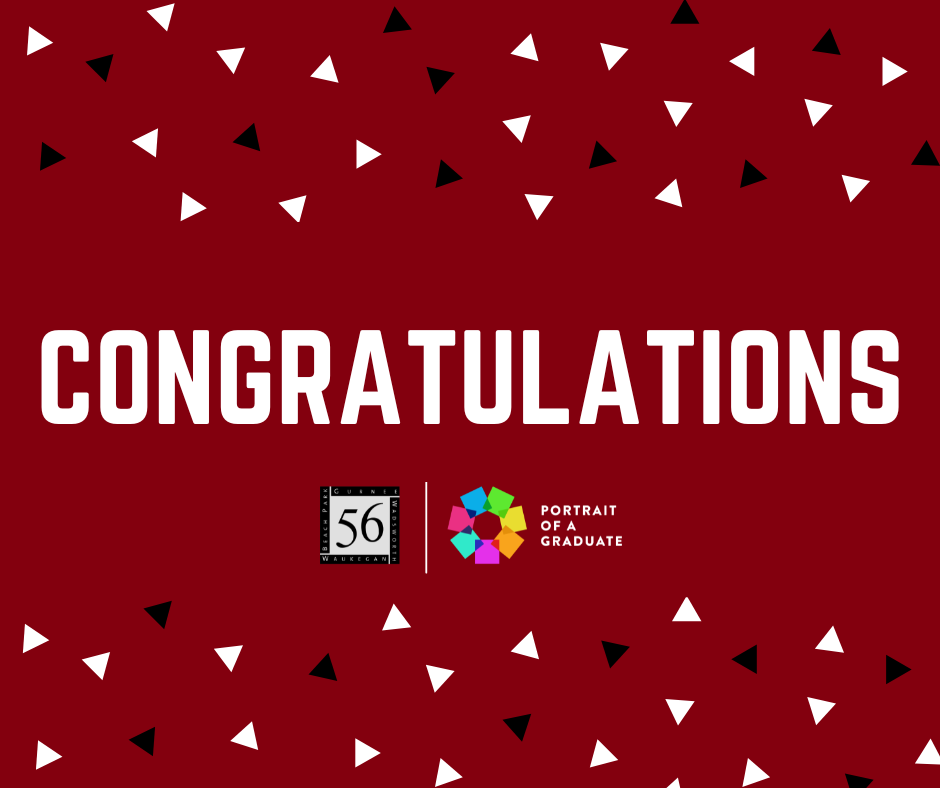 congratulations graphic with confetti
