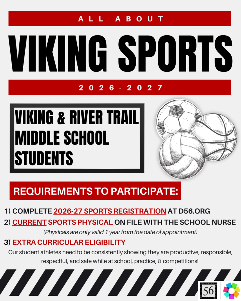 Viking sports graphic with same info as accompanying text
