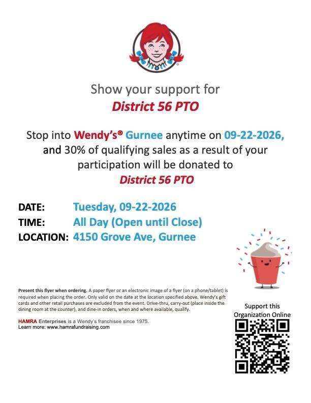 flyer for wendy's night
