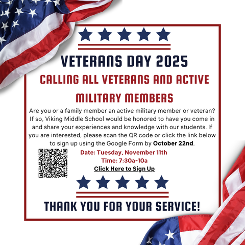 Calling all veterans and active military members!