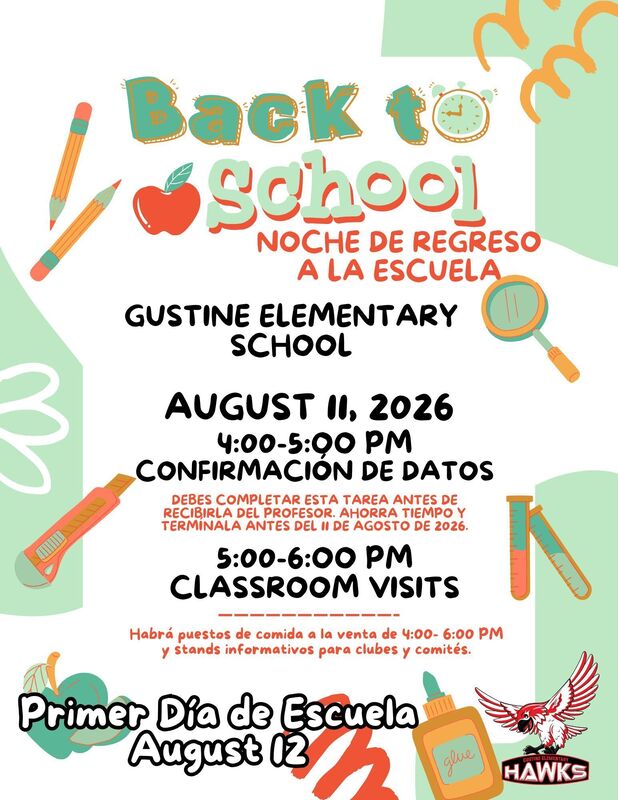 Back to School Night information in Spanish