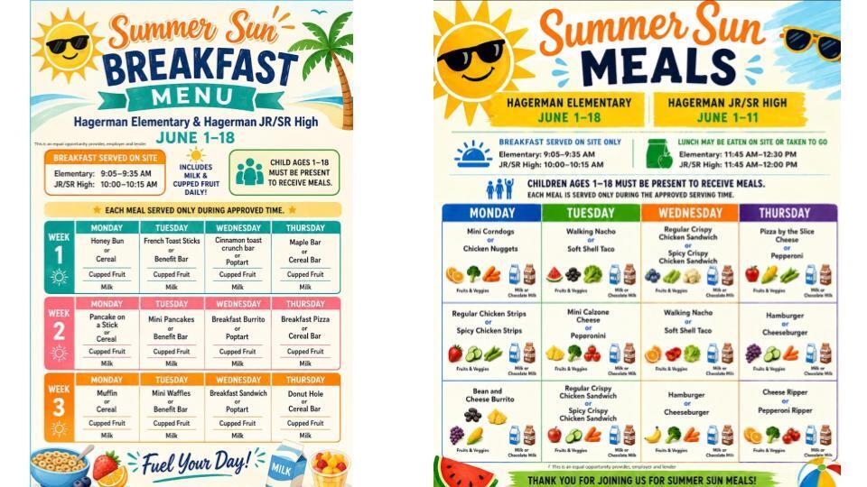 Summer School Breakfast & Lunch