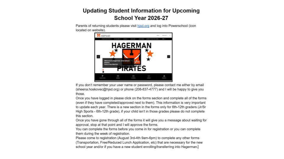 Elementary Registration