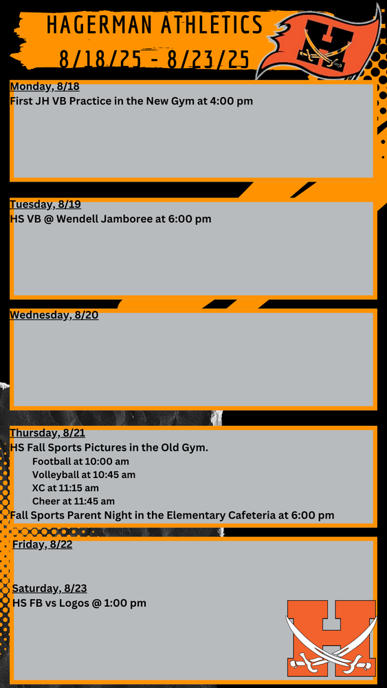 Weekly Schedule
