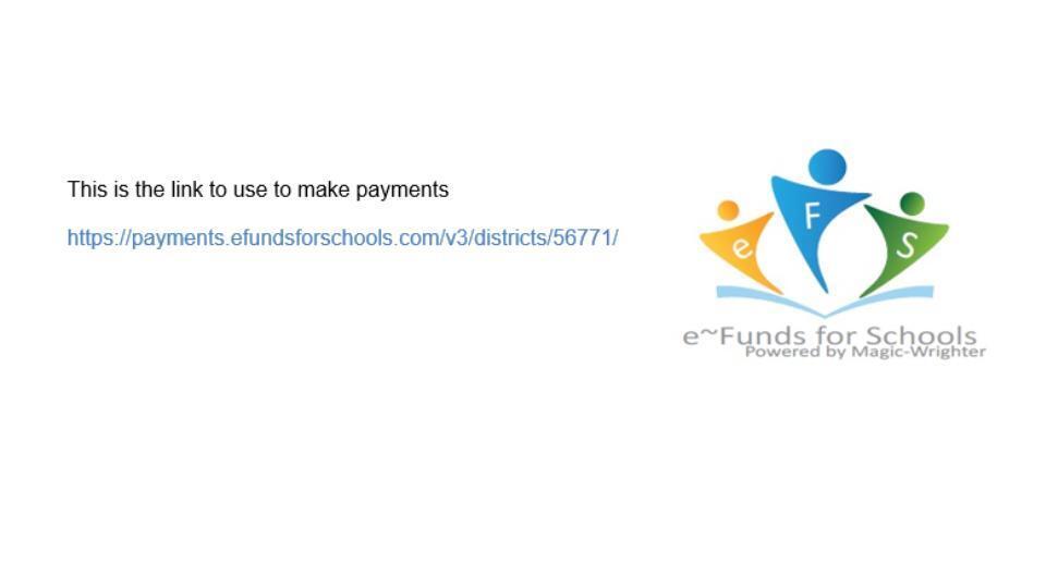 Efunds Payment Link