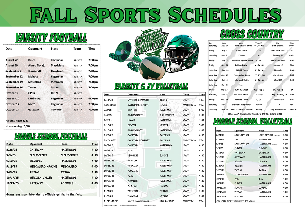 Schedule