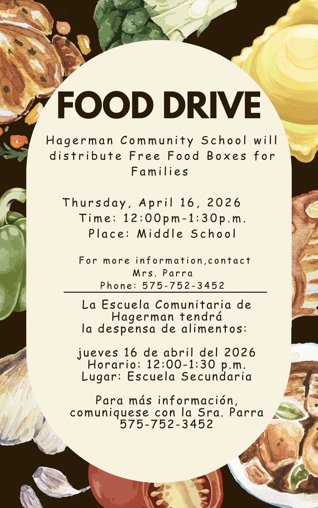 Hagerman Food Distribution Flyer